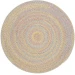 Rhody Playtime SandBeige PT03 10 ft. X 10 ft. Round Braided Rug