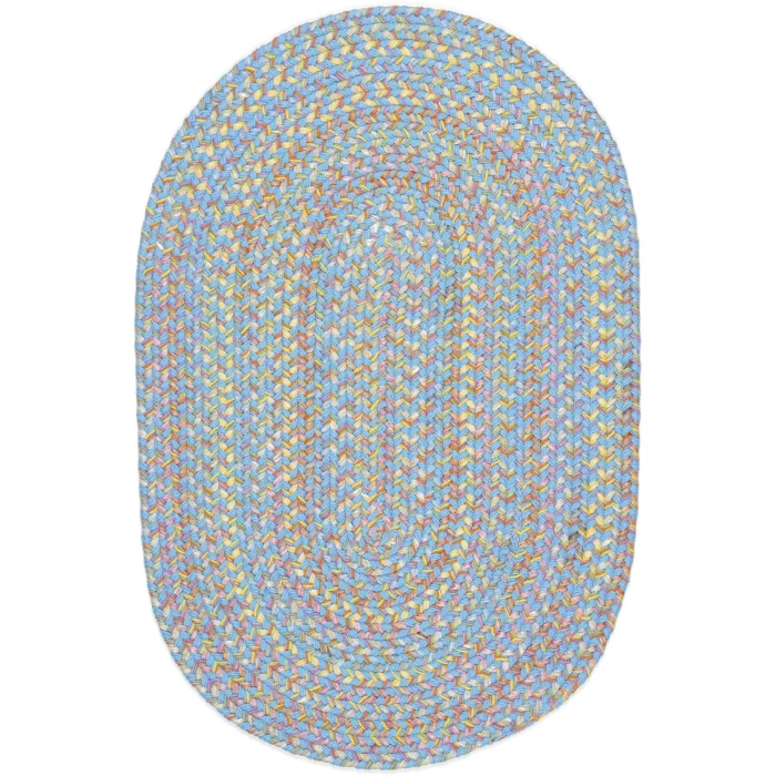 Rhody Playtime Aqua Blue PT07 2 ft. X 3 ft. Oval Rug