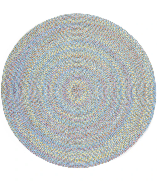 Rhody Playtime Aqua Blue PT07 10 ft. X 10 ft. Round Rug