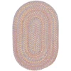 Rhody Playtime Pink PT08 4 ft. X 6 ft. Oval Braided Rug