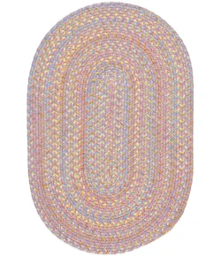 Rhody Playtime Pink PT08 4 ft. X 6 ft. Oval Braided Rug