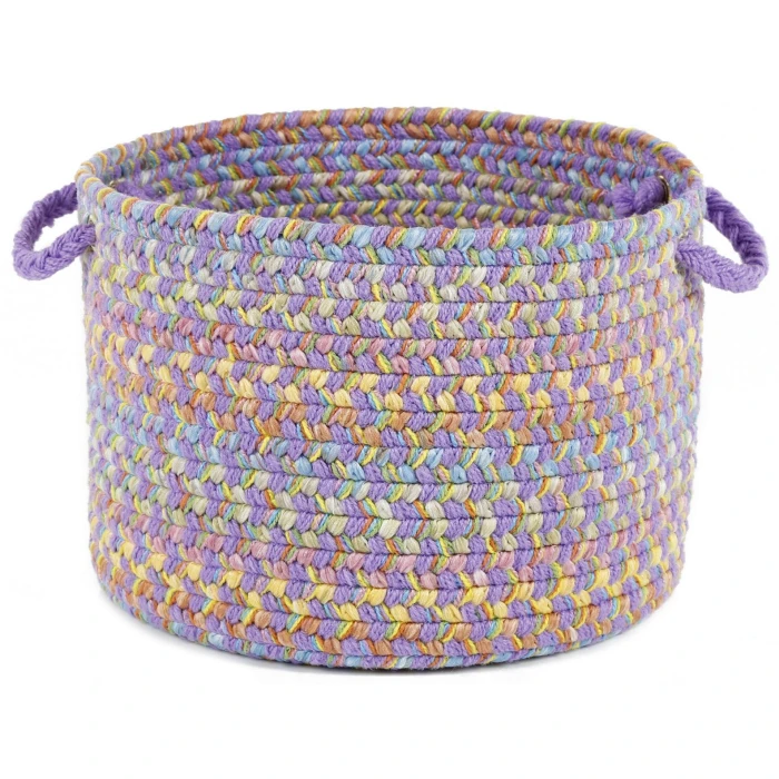 Rhody Playtime Violet PT15 18 in. X 12 in. Basket Rug