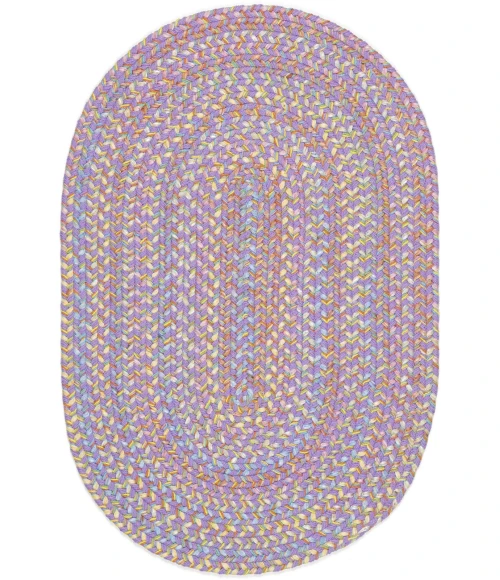 Rhody Playtime Violet PT15 4 ft. X 6 ft. Oval Rug