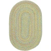 Rhody Playtime Lime PT44 4 ft. X 6 ft. Oval Braided Rug