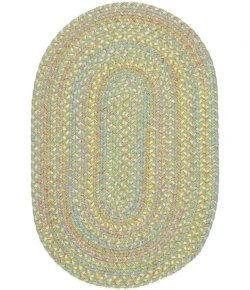 Rhody Playtime Lime PT44 4 ft. X 6 ft. Oval Braided Rug