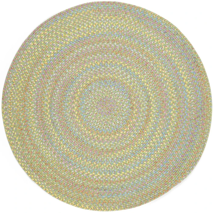 Rhody Playtime Lime PT44 6 ft. X 6 ft. Round Rug