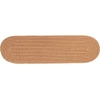 Rhody Solid Poly Camel S006 8 in. X 28 in. Stair Tread Braided Rug