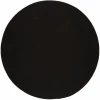 Rhody Solid Poly Black S016 10 ft. X 10 ft. Round Braided Rug
