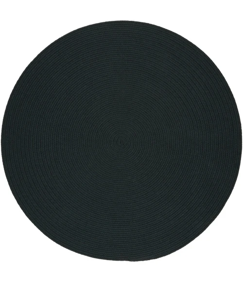Rhody Solid Poly Spruce Green S018 8 ft. X 8 ft. Round Rug