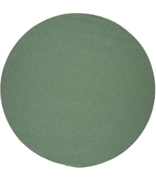 Rhody Solid Poly Celadon S040 6 ft. X 6 ft. Round Rug