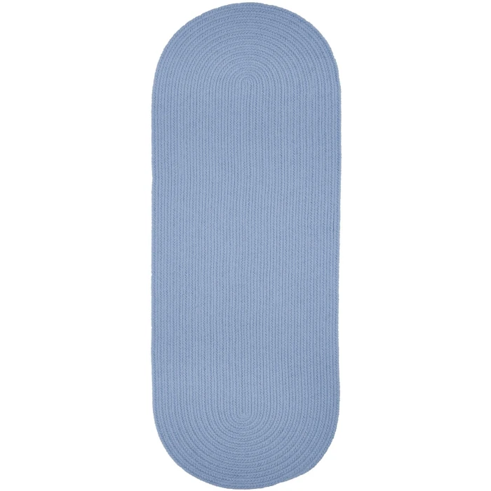 Rhody Solid Poly Hydrangea S046 2 ft. X 4 ft. Oval Runner Rug
