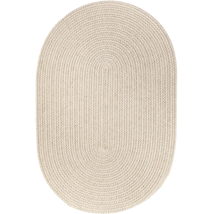 Rhody Solid Poly Pumice S049 2 ft. X 3 ft. Oval Rug