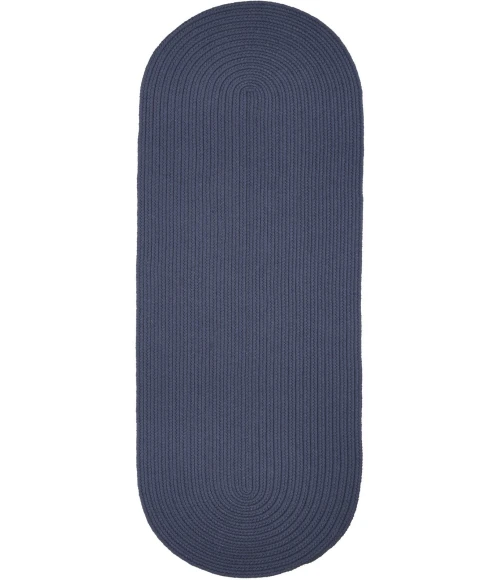 Rhody Solid Wool Wheat S101 2 ft. X 6 ft. Oval Runner Rug