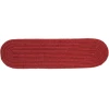 Rhody Solid Wool Barn Red S121 8 in. X 28 in. Stair Tread Set-of-13 Braided Rug