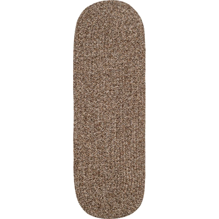 Rhody Sandi Brown SA38 2 ft. X 8 ft. Oval Runner Rug