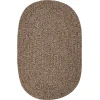 Rhody Sandi Brown SA38 2 ft. X 4 ft. Oval Runner Braided Rug