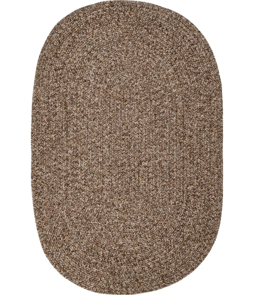Rhody Sandi Brown SA38 7 ft. X 9 ft. Oval Rug