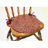 Rhody Sandi Sangria SA48 15 in. X 15 in. Chair Pad Set-of-4 Braided Rug