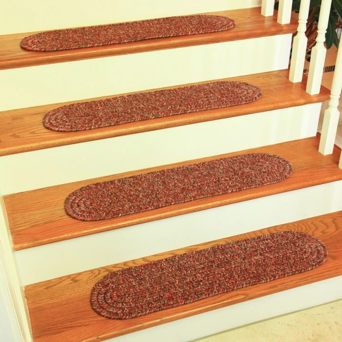 Rhody Sandi Sangria SA48 8 in. X 28 in. Stair Tread Set-of-4 Rug