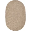 Rhody Sandi Oatmeal SA58 7 ft. X 9 ft. Oval Braided Rug