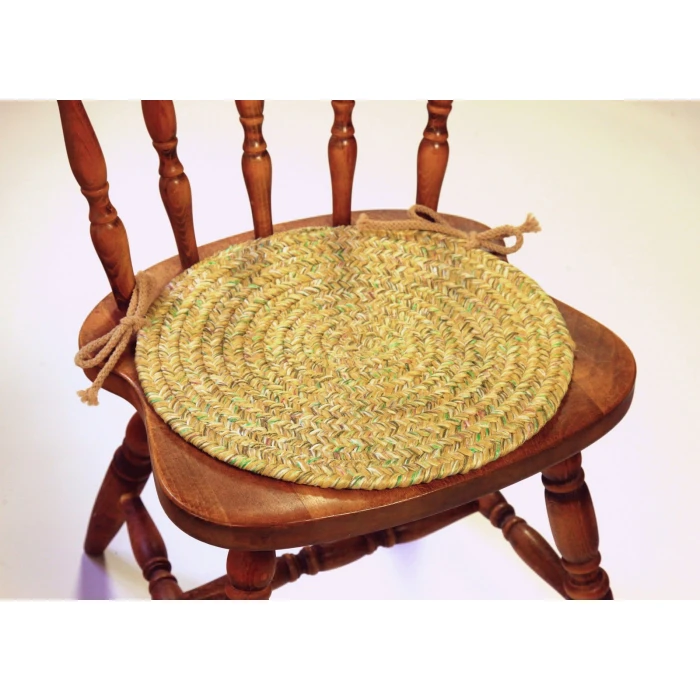 Rhody Sandi Oatmeal SA58 15 in. X 15 in. Chair Pad Set-of-4 Rug