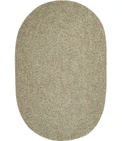 Rhody Sandi Bayleaf SA68 8 ft. X 11 ft. Oval Braided Rug
