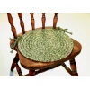 Rhody Sandi Bayleaf SA68 15 in. X 15 in. Chair Pad Set-of-4 Braided Rug