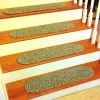 Rhody Sandi Bayleaf SA68 8 in. X 28 in. Stair Tread Set-of-13 Braided Rug