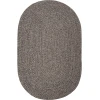 Rhody Sandi Graphite SA88 7 ft. X 9 ft. Oval Braided Rug