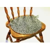 Rhody Sandi Graphite SA88 15 in. X 15 in. Chair Pad Set-of-4 Braided Rug