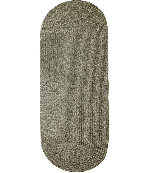 Rhody Sandi Graphite SA88 2 ft. X 8 ft. Oval Runner Rug
