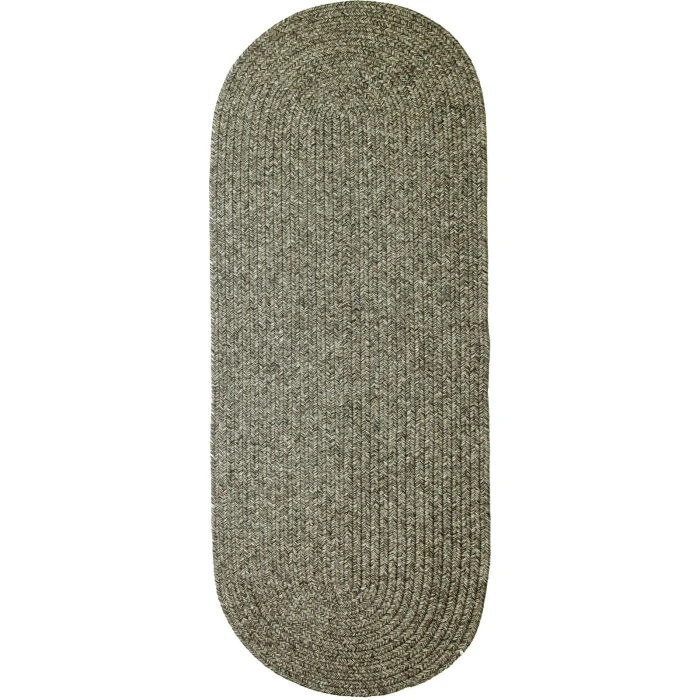 Rhody Sandi Graphite SA88 2 ft. X 8 ft. Oval Runner Rug
