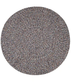 Rhody Sandi Denim SA98 4 ft. X 4 ft. Round Braided Rug