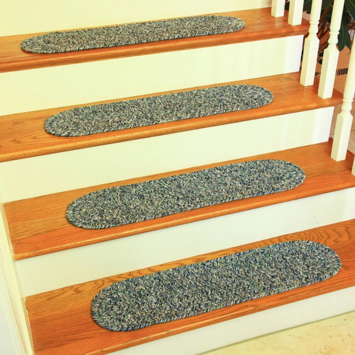 Rhody Sandi Denim SA98 8 in. X 28 in. Stair Tread Set-of-13 Rug