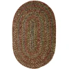 Rhody Sophia Brown SO35 4 ft. X 6 ft. Oval Braided Rug