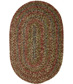 Rhody Sophia Brown SO35 8 ft. X 11 ft. Oval Braided Rug