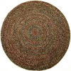 Rhody Sophia Brown SO35 6 ft. X 6 ft. Round Braided Rug