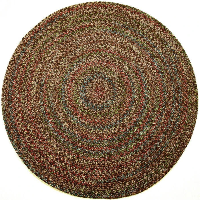 Rhody Sophia Brown SO35 4 ft. X 4 ft. Round Rug