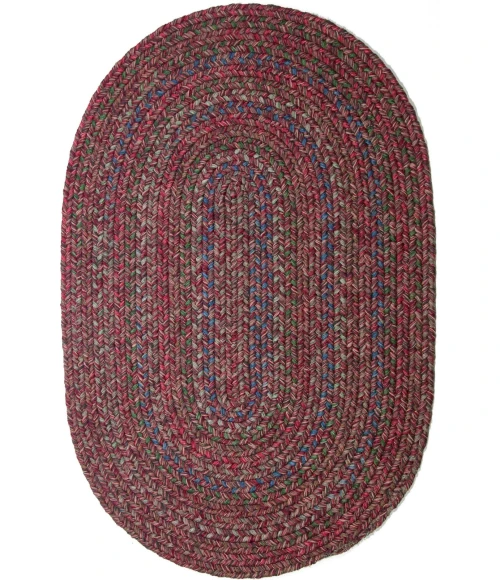 Rhody Sophia Burgundy Red SO45 7 ft. X 9 ft. Oval Rug