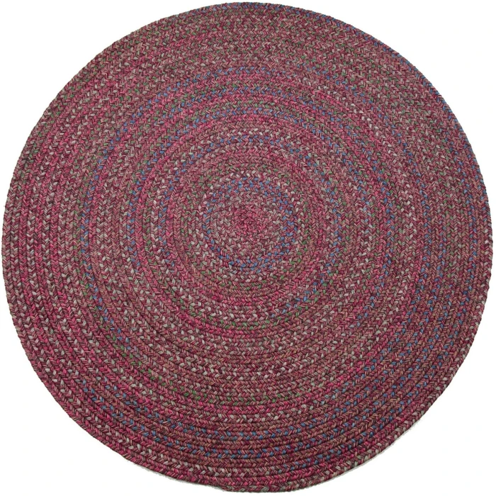 Rhody Sophia Burgundy Red SO45 8 ft. X 8 ft. Round Rug