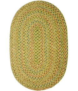 Rhody Sophia Sand Natural SO55 8 ft. X 11 ft. Oval Braided Rug