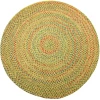 Rhody Sophia Sand Natural SO55 6 ft. X 6 ft. Round Braided Rug