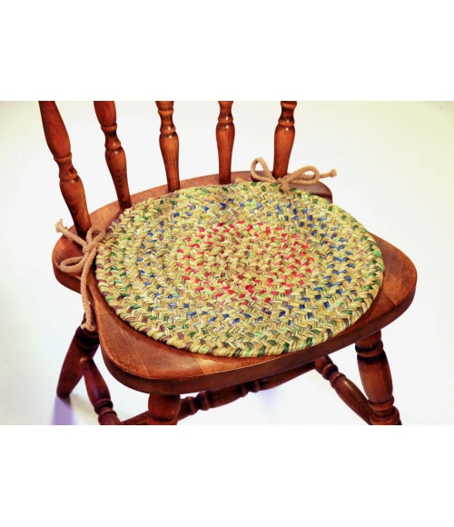 Rhody Sophia Sand Natural SO55 15 in. X 15 in. Chair Pad Set-of-4 Rug