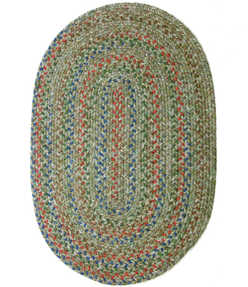 Rhody Sophia Moss Green SO65 4 ft. X 6 ft. Oval Rug