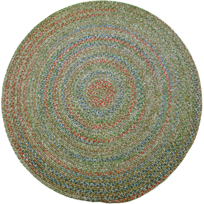 Rhody Sophia Moss Green SO65 4 ft. X 4 ft. Round Rug