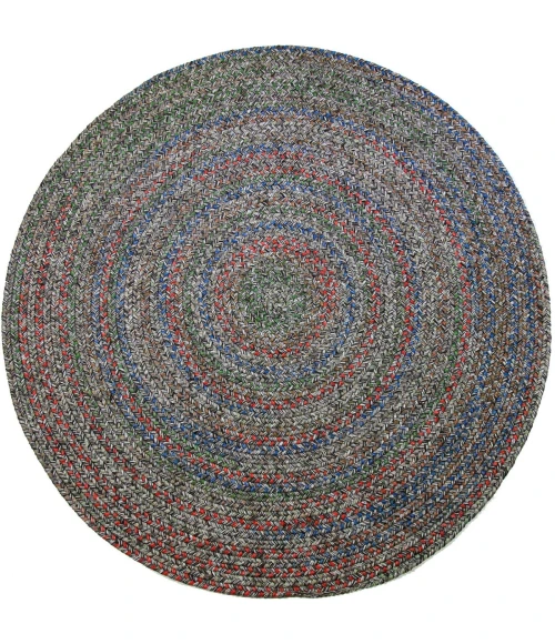 Rhody Sophia Graphite Gray SO85 6 ft. X 6 ft. Round Rug