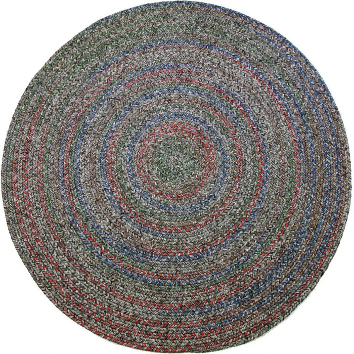 Rhody Sophia Graphite Gray SO85 4 ft. X 4 ft. Round Rug