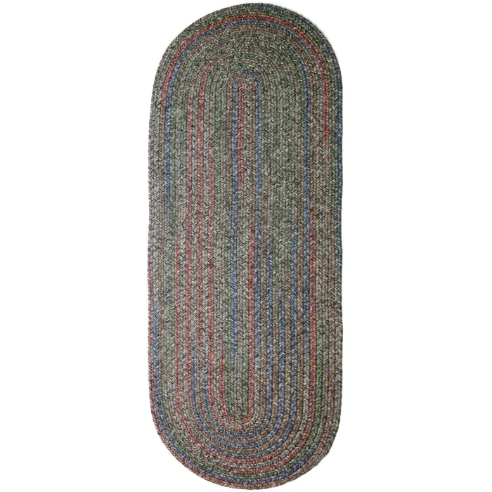 Rhody Sophia Graphite Gray SO85 2 ft. X 8 ft. Oval Runner Rug