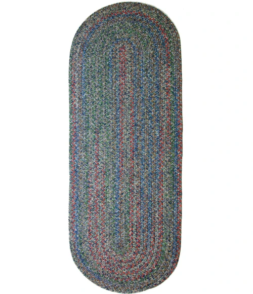 Rhody Sophia Denim Blue SO95 2 ft. X 8 ft. Oval Runner Rug