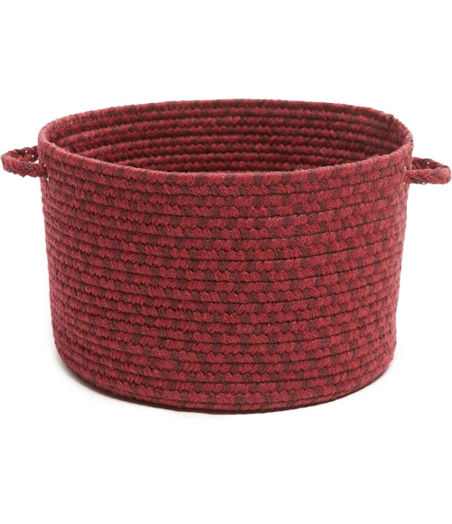 Rhody Twin River Red Multi TR42 18 in. X 12 in. Basket Rug